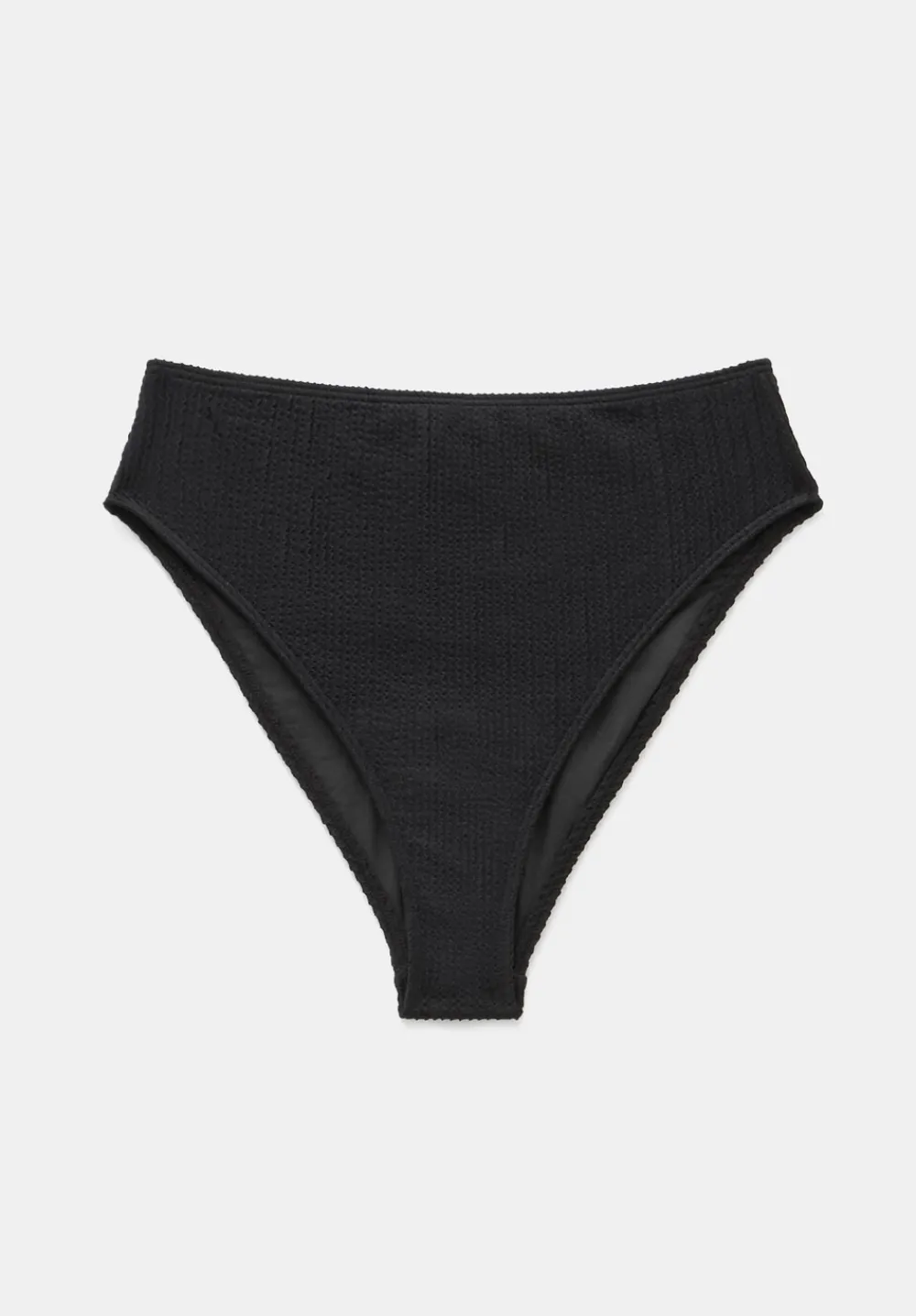 hush Swimwear & Beachwear|Harper High Waisted Crinkle Bikini Bottoms Black
