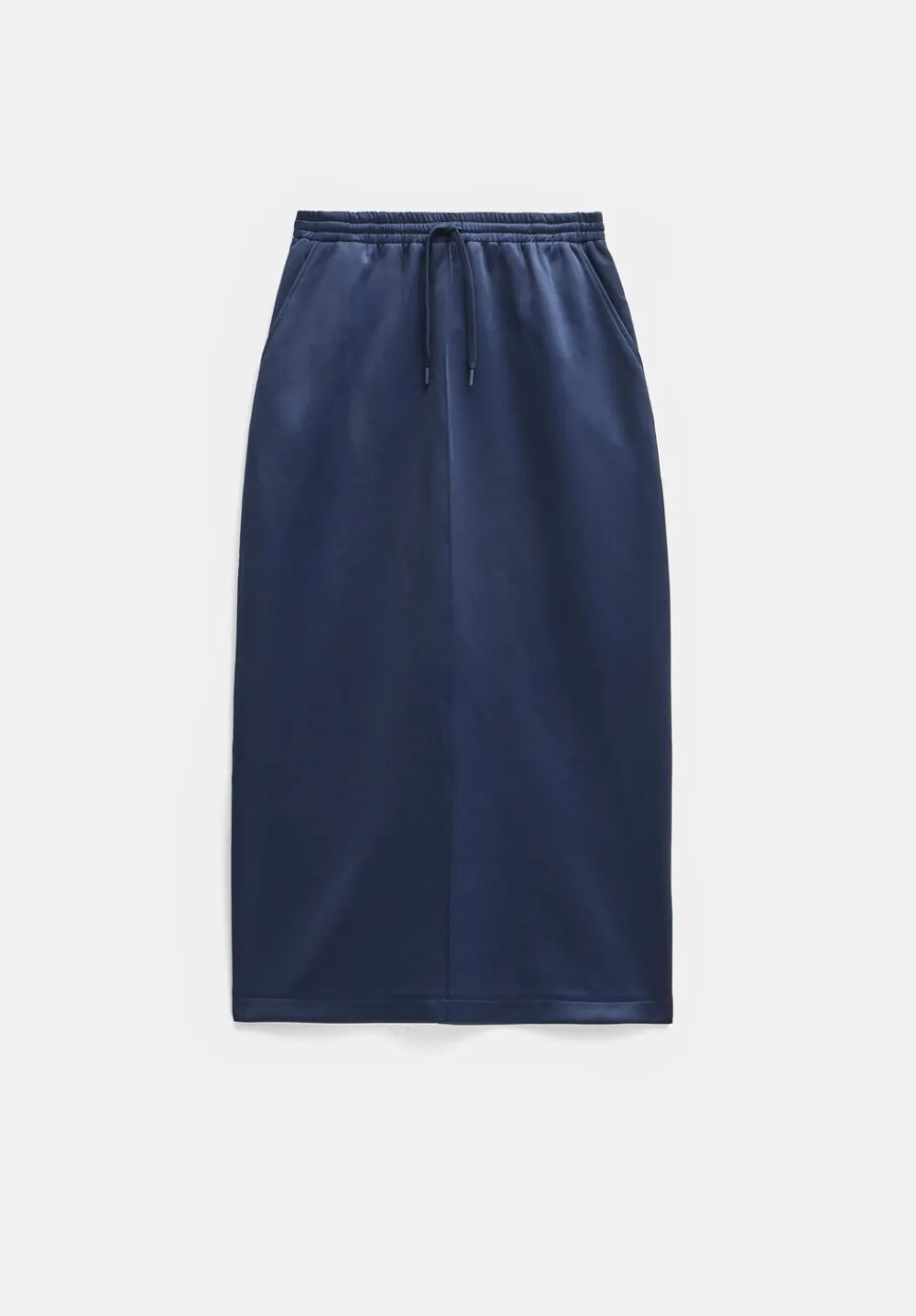 hush Skirts|Harrison Pintuck Jersey Skirt Navy