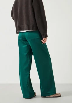 hush Joggers & Leggings|Trousers|Harrison Pintuck Joggers Dark Green