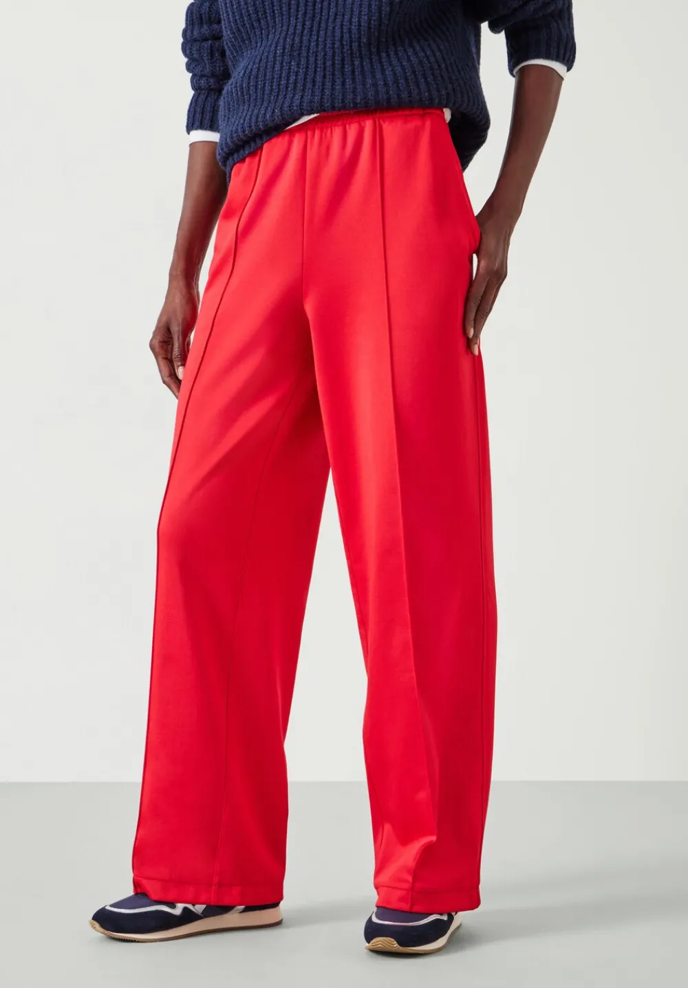 hush Joggers & Leggings|Trousers|Harrison Pintuck Joggers Bright Red