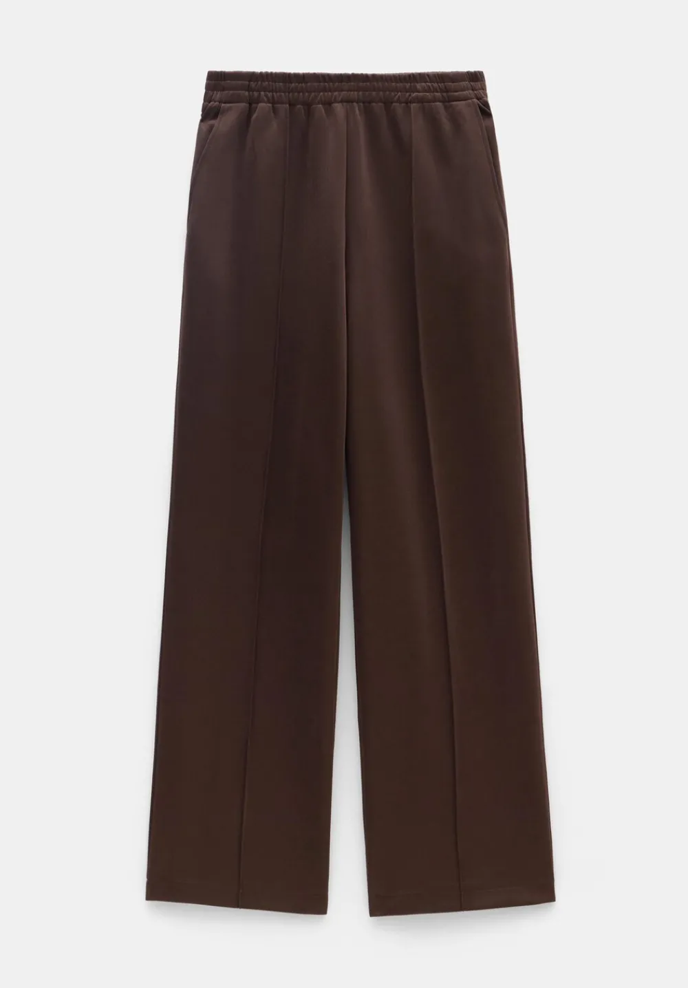 hush Joggers & Leggings|Trousers|Harrison Pintuck Joggers Chocolate brown