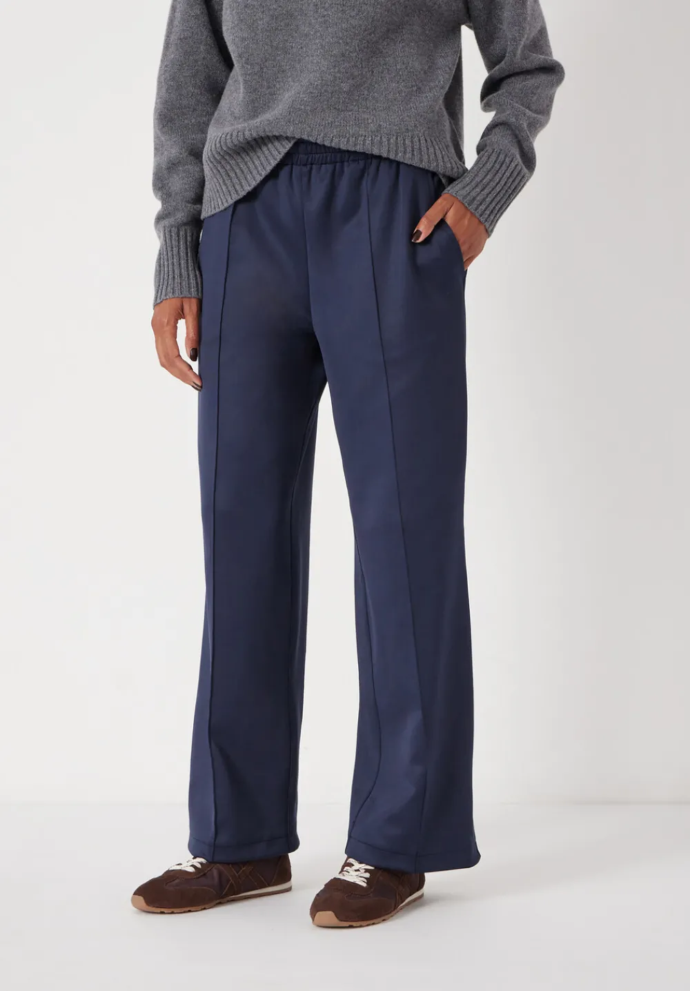 hush Joggers & Leggings|Trousers|Harrison Pintuck Joggers Navy