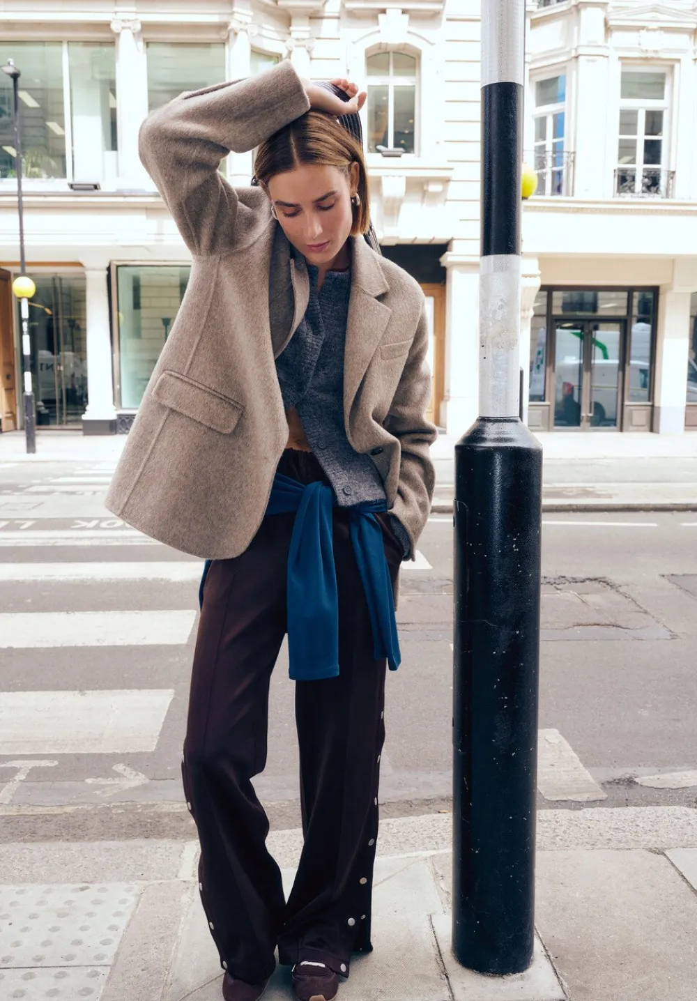 hush Joggers & Leggings|Harrison Popper Straight Leg Trouser Dark Brown