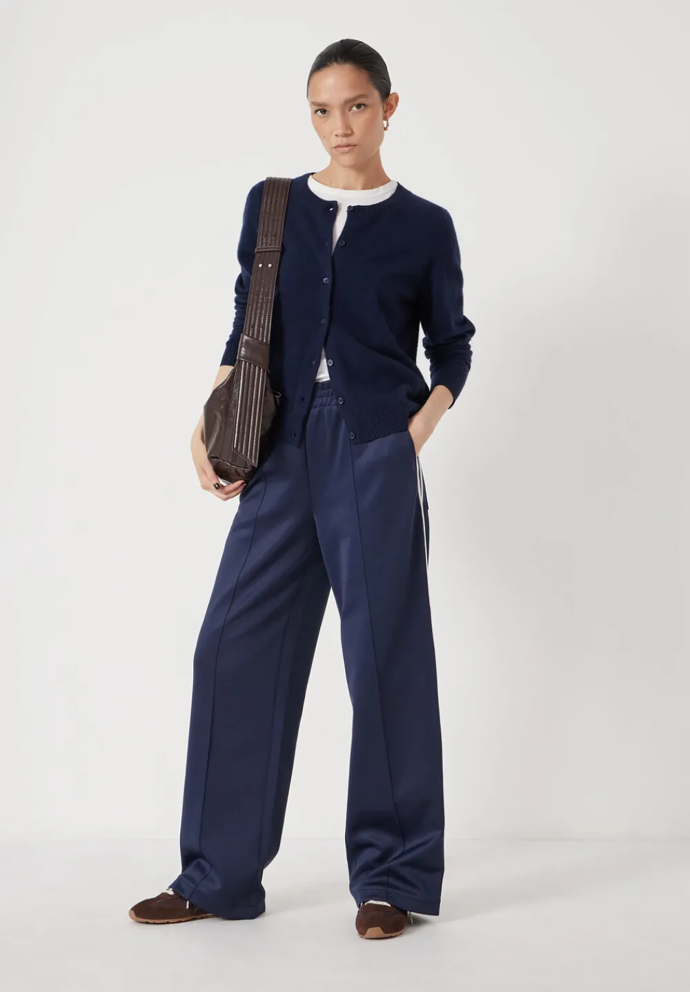 hush Joggers & Leggings|Trousers|Harrison Side Stripe Joggers Midnight Navy