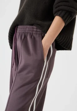 hush Joggers & Leggings|Trousers|Harrison Side Stripe Joggers Raisin Brown