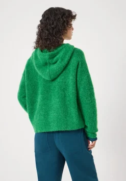 hush Sweatshirts & Hoodies|Jumpers & Cardigans|Hazel Alpaca Wool Hoodie Bright Green