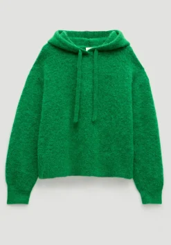 hush Sweatshirts & Hoodies|Jumpers & Cardigans|Hazel Alpaca Wool Hoodie Bright Green