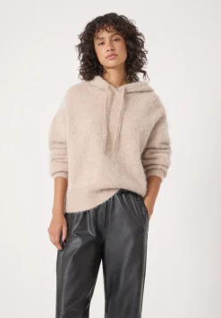 hush Sweatshirts & Hoodies|Jumpers & Cardigans|Hazel Alpaca Wool Hoodie OATMEAL MARL