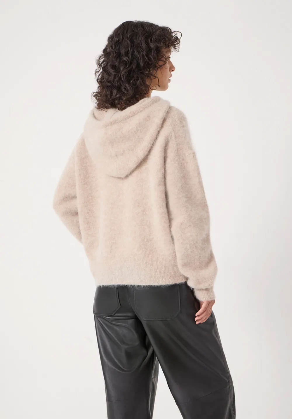 hush Sweatshirts & Hoodies|Jumpers & Cardigans|Hazel Alpaca Wool Hoodie OATMEAL MARL
