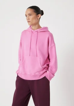hush Sweatshirts & Hoodies|Heavyweight Cotton Hoodie Bright Pink