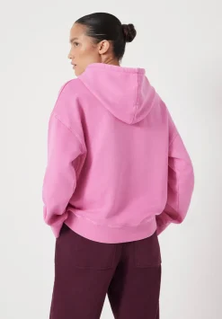 hush Sweatshirts & Hoodies|Heavyweight Cotton Hoodie Bright Pink
