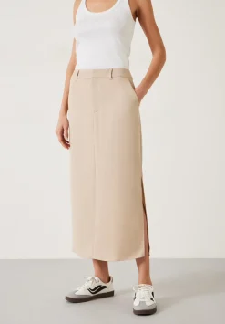 hush Skirts|Heidi Midi Skirt Sand