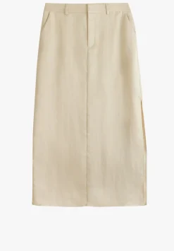 hush Skirts|Heidi Midi Skirt Sand