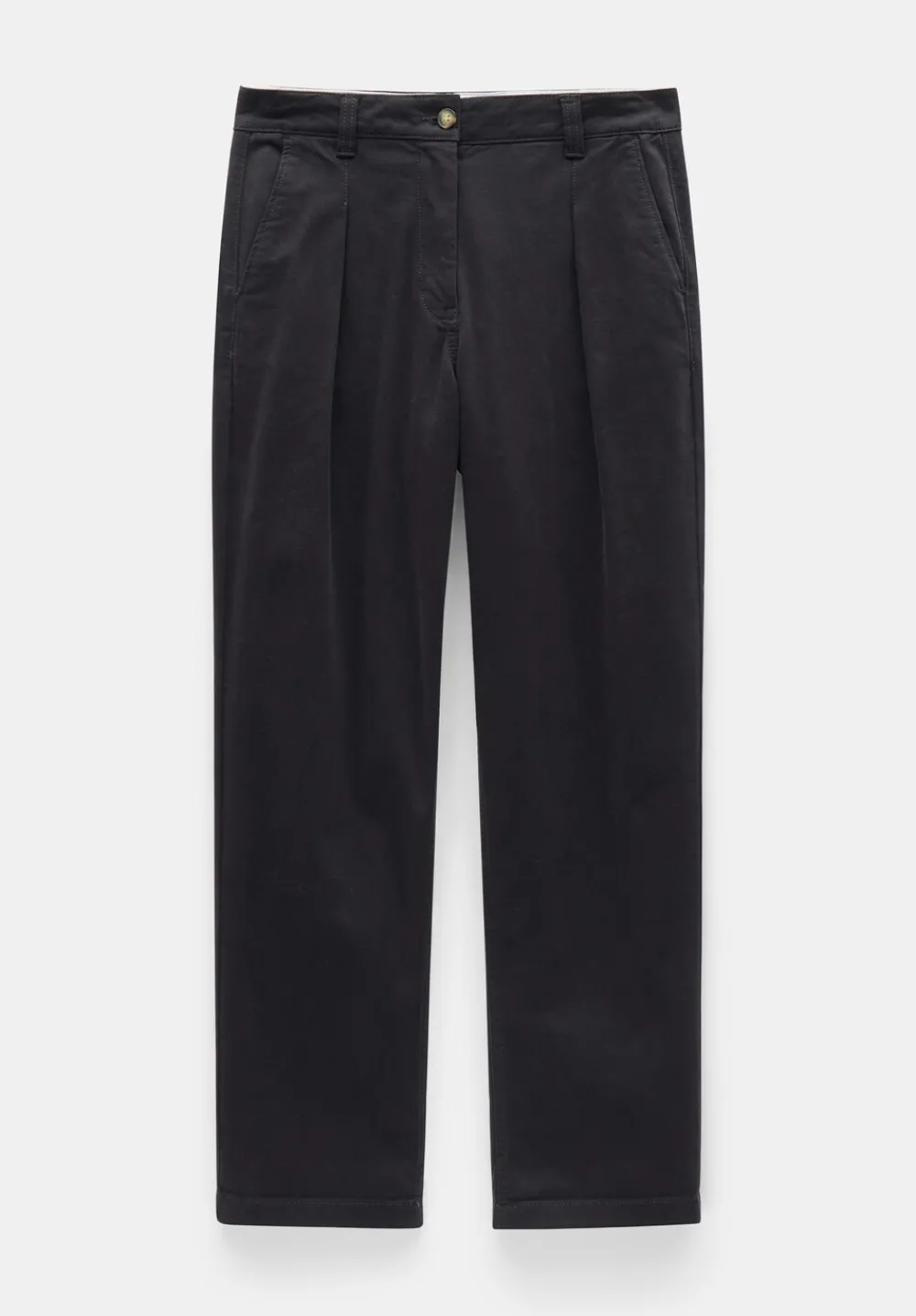 hush Trousers|Imogen Cotton Trousers Washed Black