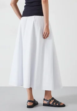 hush Skirts|Ishani Maxi Textured Skirt White