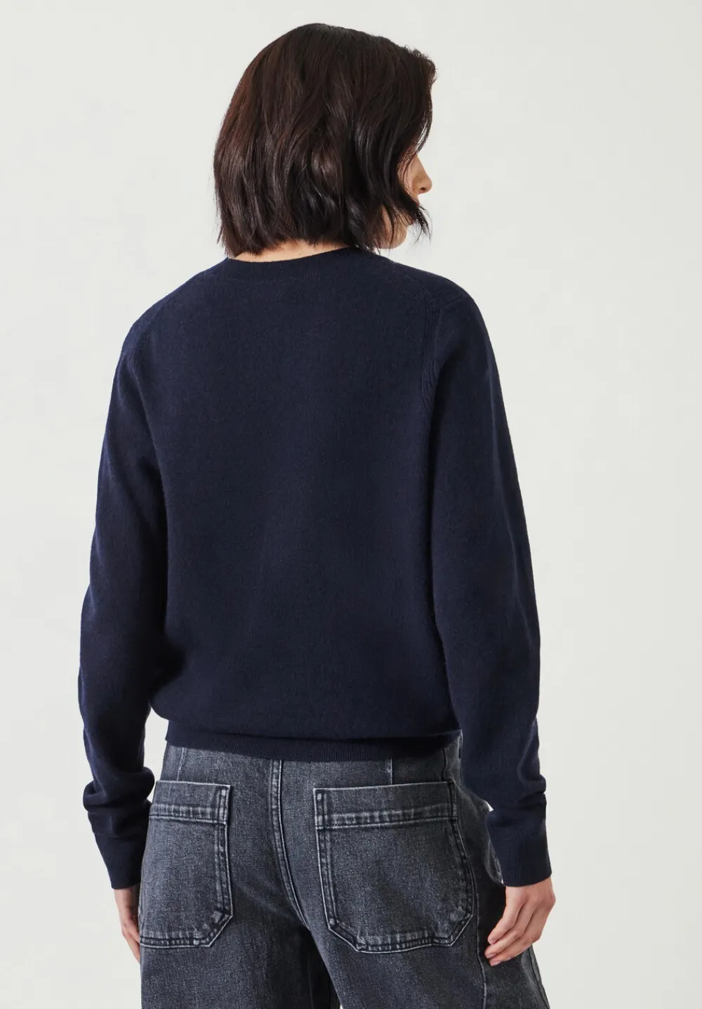 hush Jumpers & Cardigans|Ivy Fine Merino Crew Jumper Navy