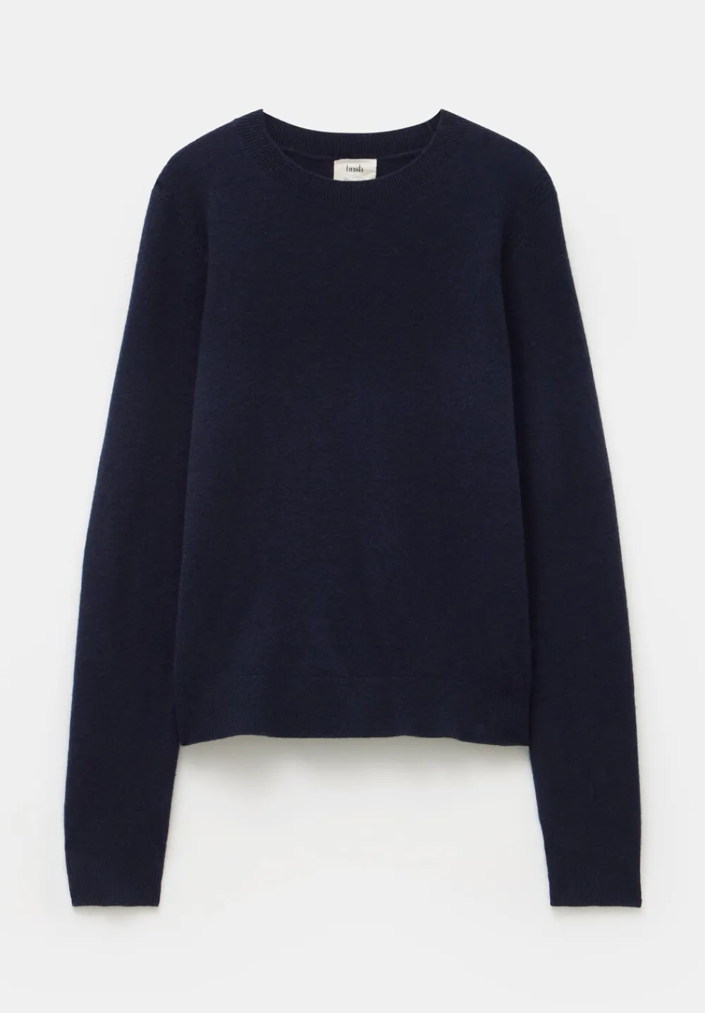 hush Jumpers & Cardigans|Ivy Fine Merino Crew Jumper Navy
