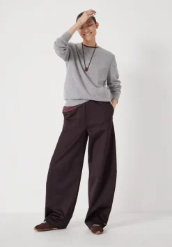 hush Jumpers & Cardigans|Ivy Merino Wool Jumper Light Grey Marl