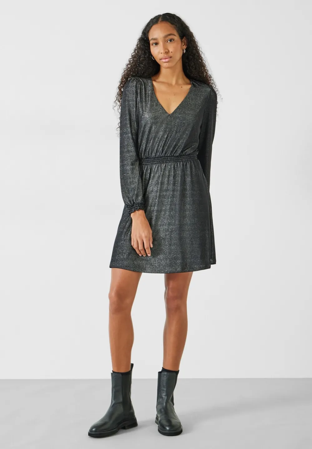 hush Dresses|Jasleen Jersey Mini Dress Black