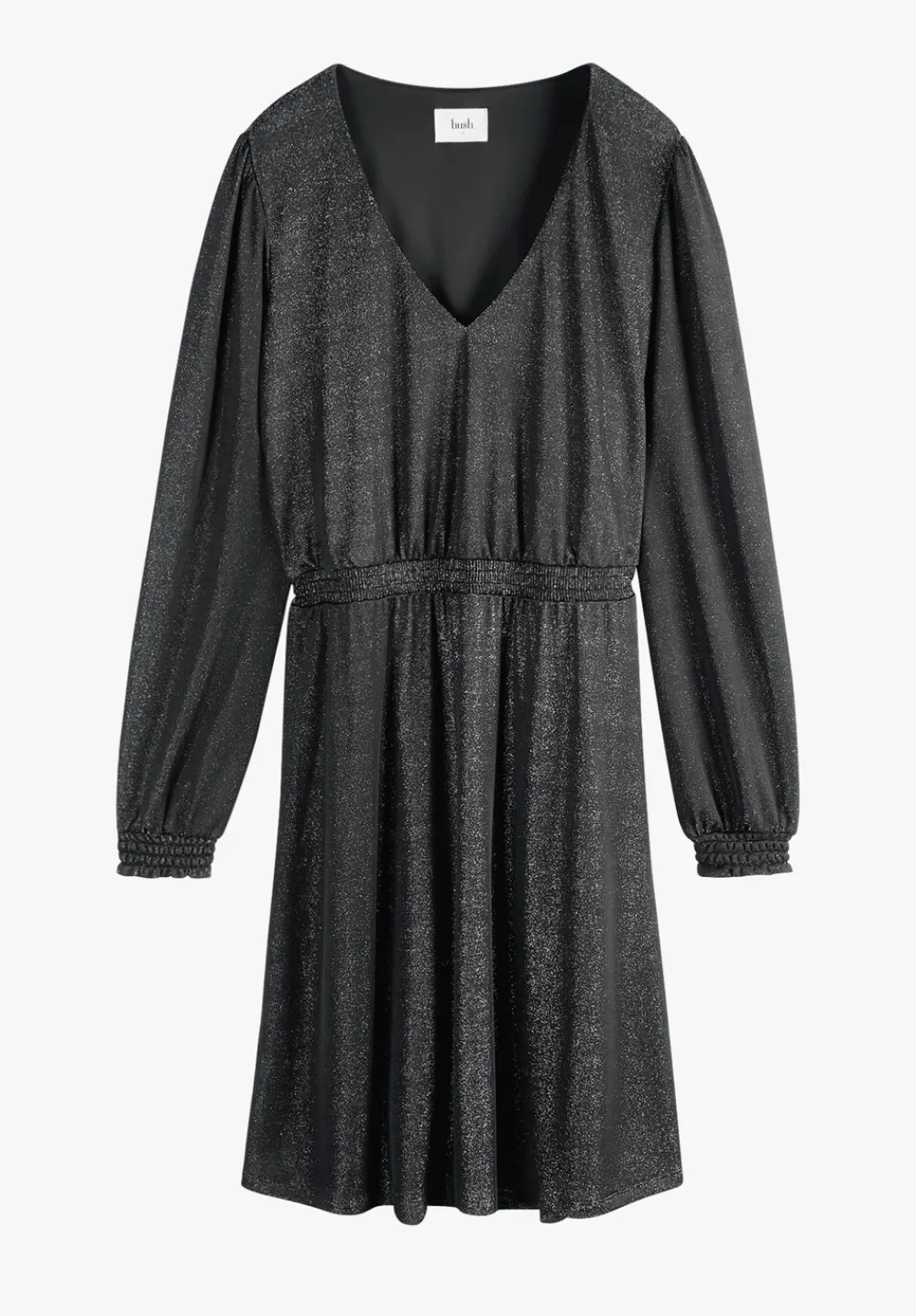 hush Dresses|Jasleen Jersey Mini Dress Black