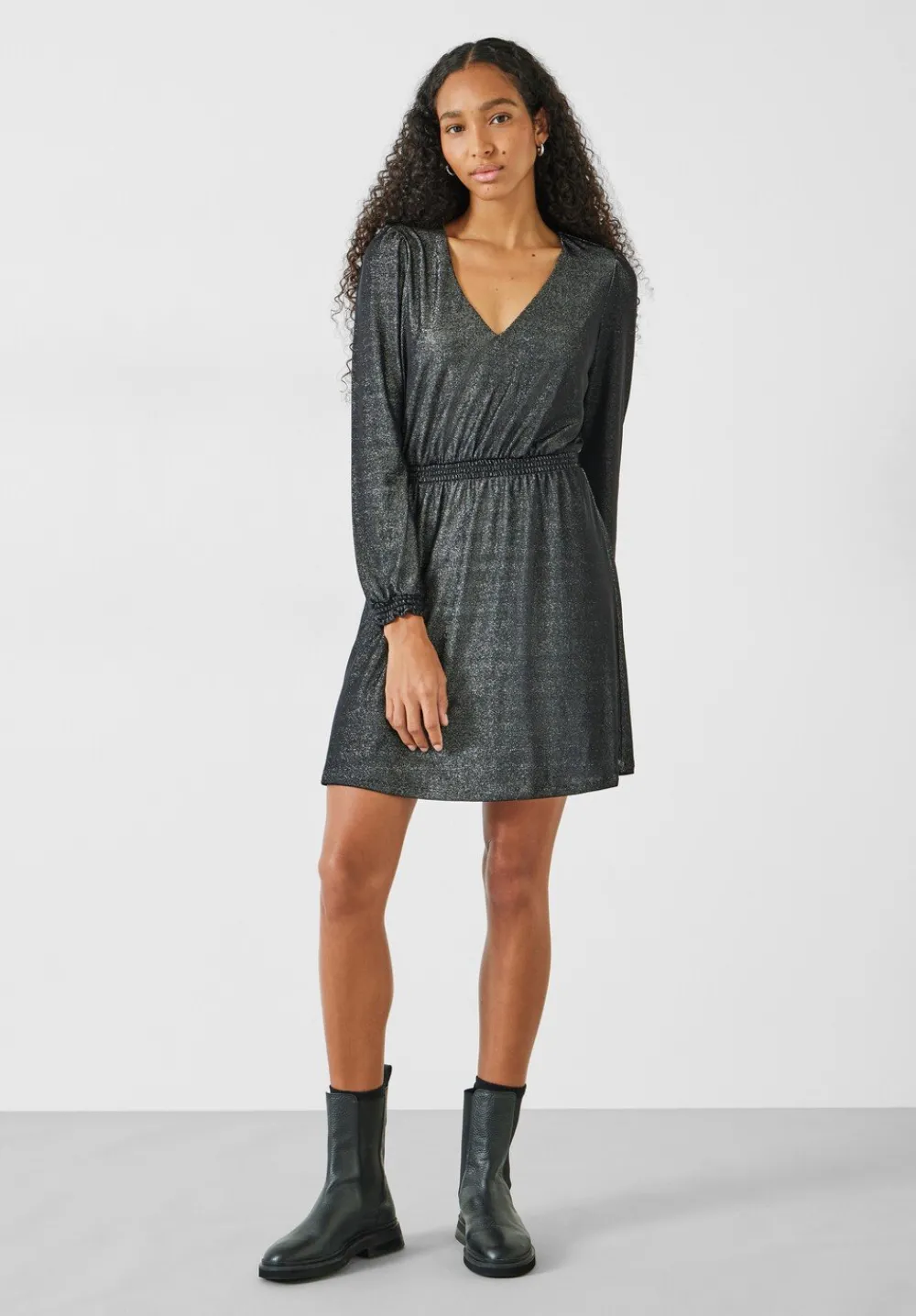 hush Dresses|Jasleen Jersey Mini Dress Black