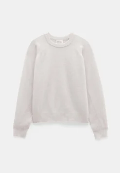 hush Jumpers & Cardigans|Jasmine Cashmere Rib Detail Jumper Stone White