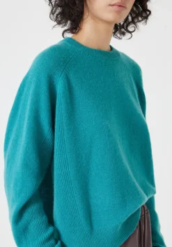 hush Jumpers & Cardigans|Jasmine Cashmere Rib Detail Jumper Green