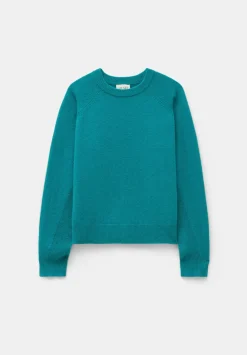 hush Jumpers & Cardigans|Jasmine Cashmere Rib Detail Jumper Green