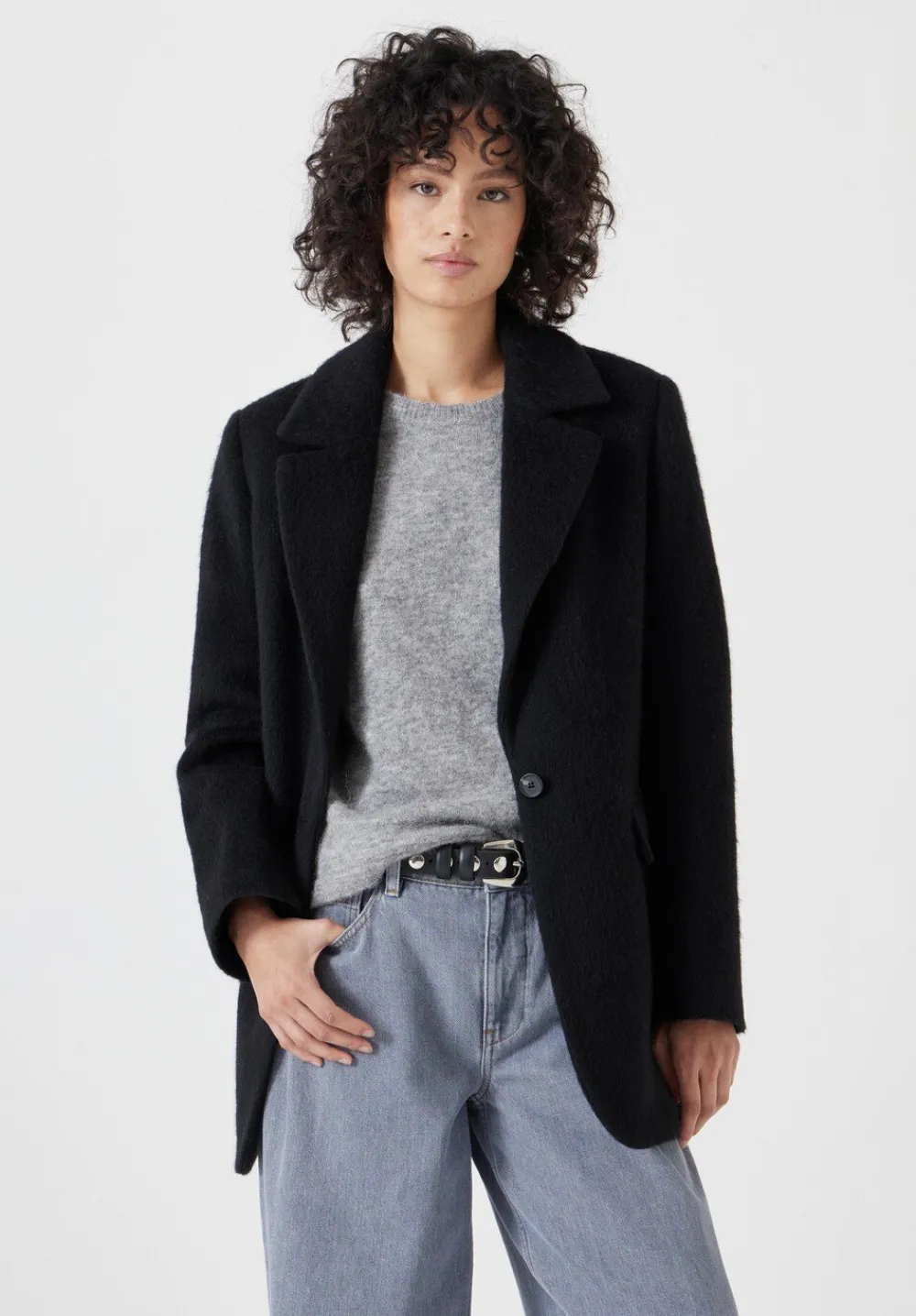 hush Jackets & Coats|Jayde Italian Wool Blazer Black