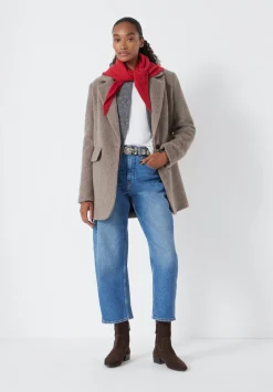 hush Jackets & Coats|Jayde Italian Wool Blazer Oatmeal Grey