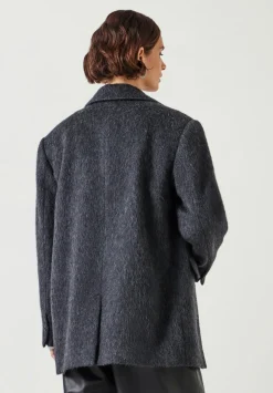 hush Jackets & Coats|Jayde Italian Wool Blazer Charcoal Grey