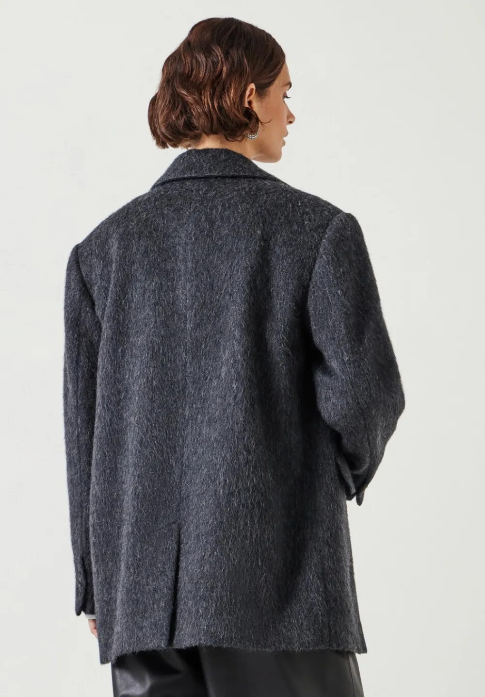 hush Jackets & Coats|Jayde Italian Wool Blazer Charcoal Grey