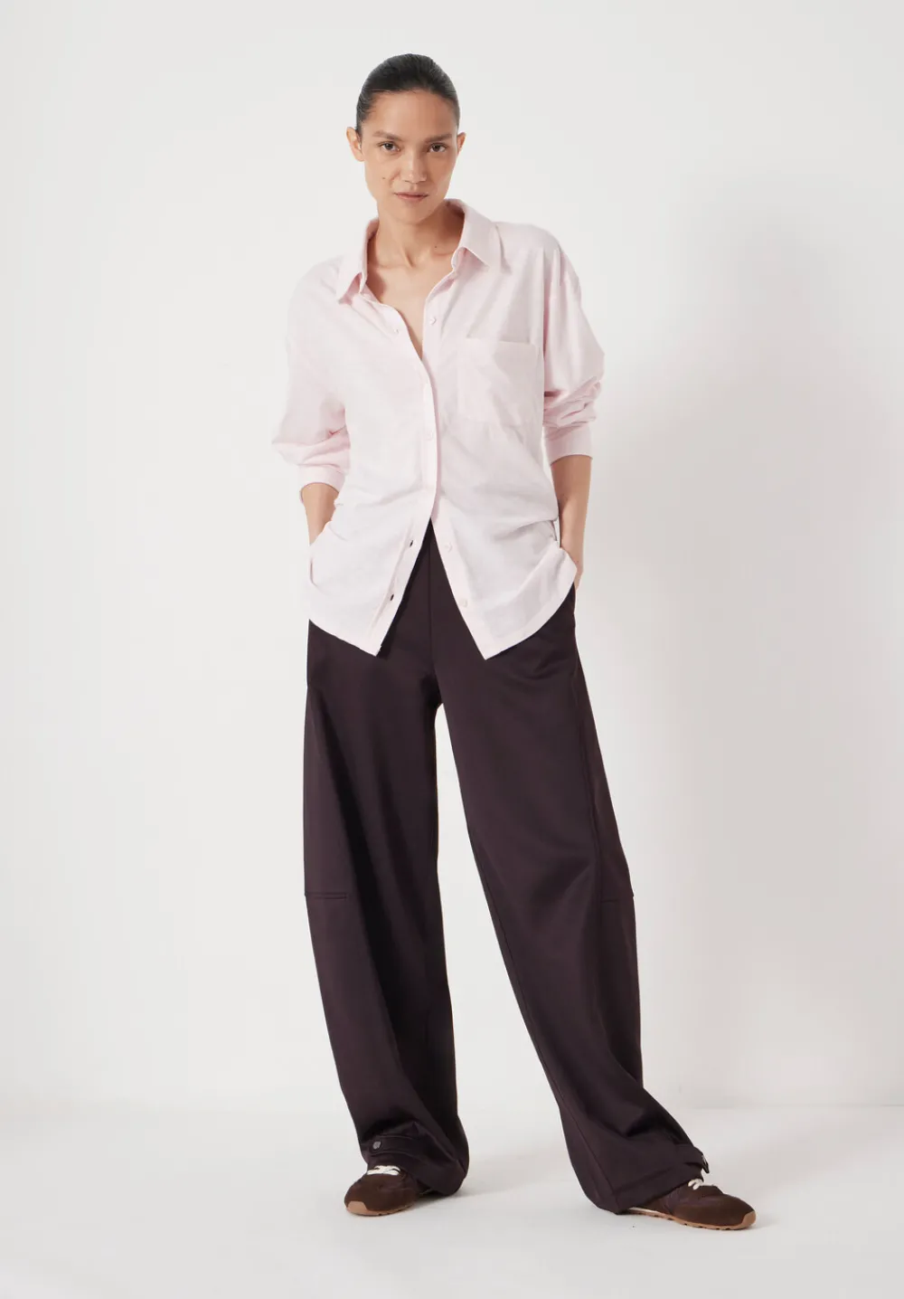 hush Tops & T-Shirts|Jersey Slub Shirt Soft Pink