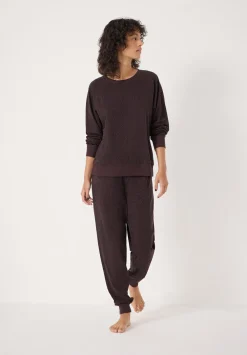 hush Pyjamas & Nightwear|Joelle Jersey Jogger Animal Print Pyjamas Brown Mix
