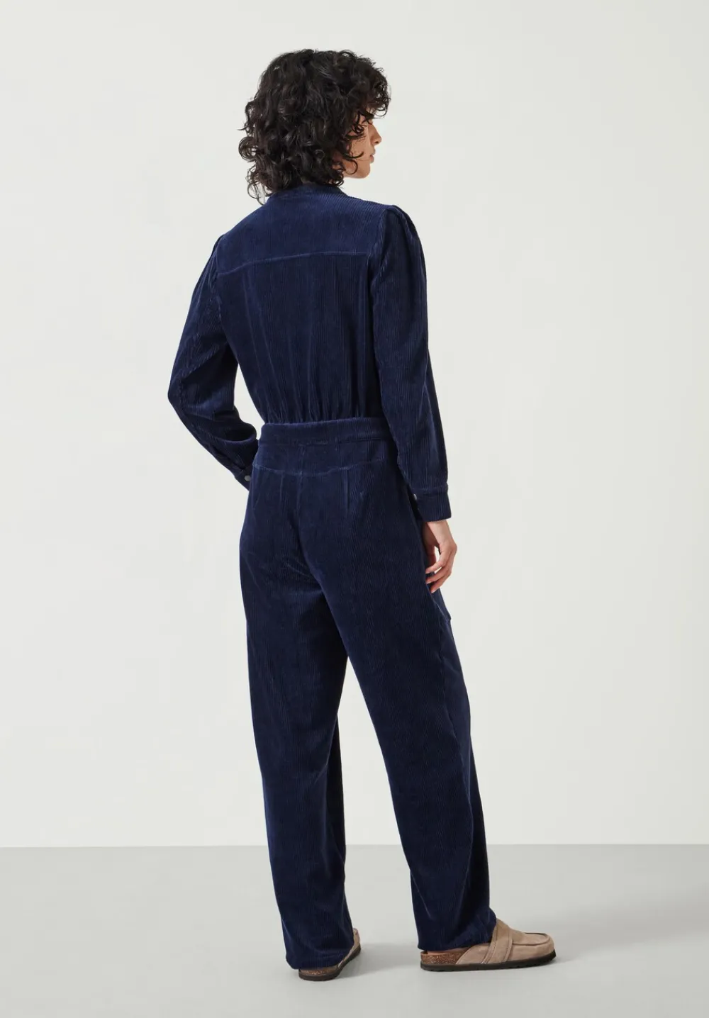 hush Jumpsuits|Joplin Cord Jersey Jumpsuit Navy