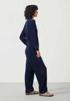 hush Jumpsuits|Joplin Cord Jersey Jumpsuit Navy