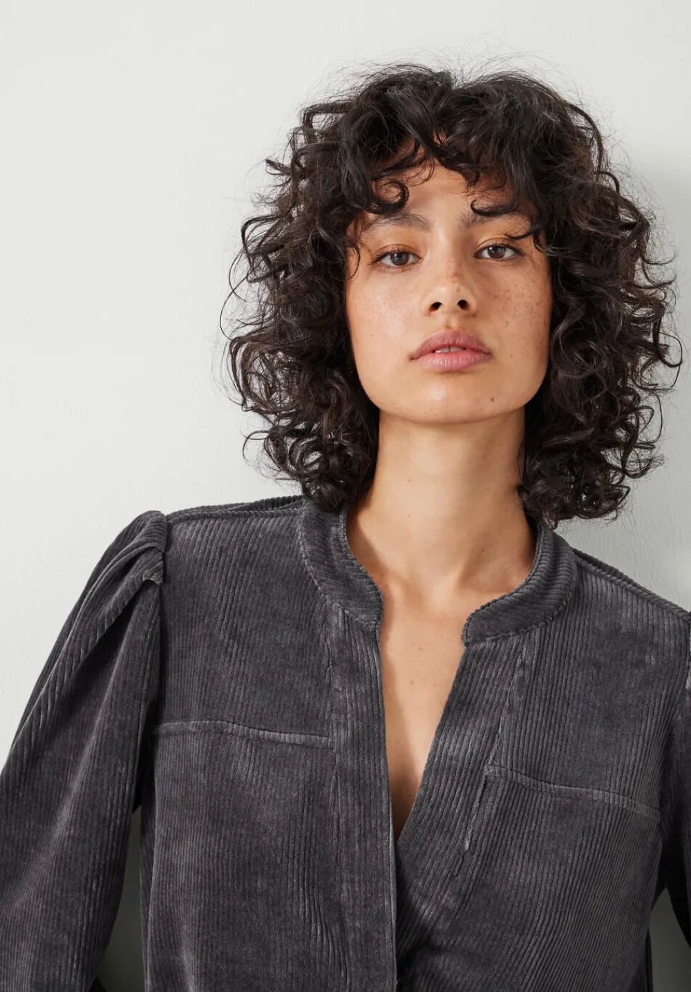 hush Jumpsuits|Joplin Cord Jersey Jumpsuit DARK GREY