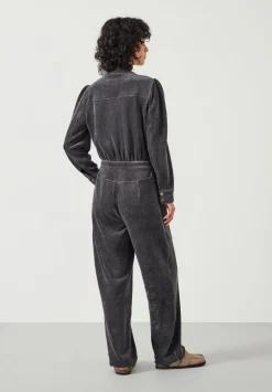 hush Jumpsuits|Joplin Cord Jersey Jumpsuit DARK GREY