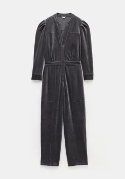 hush Jumpsuits|Joplin Cord Jersey Jumpsuit DARK GREY