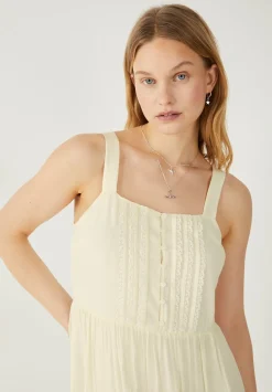 hush Dresses|Katrina Lace Midi Dress Ecru