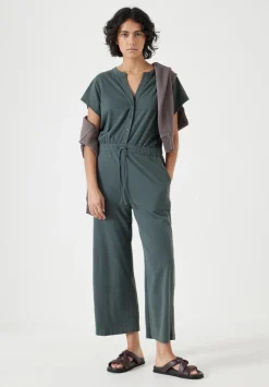 hush Jumpsuits|Dresses|Kendall Jersey Jumpsuit Washed Dark Green