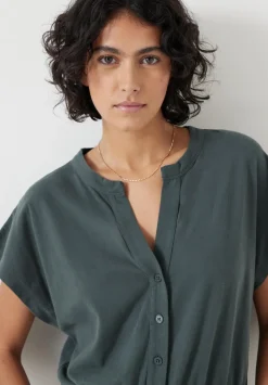 hush Jumpsuits|Dresses|Kendall Jersey Jumpsuit Washed Dark Green