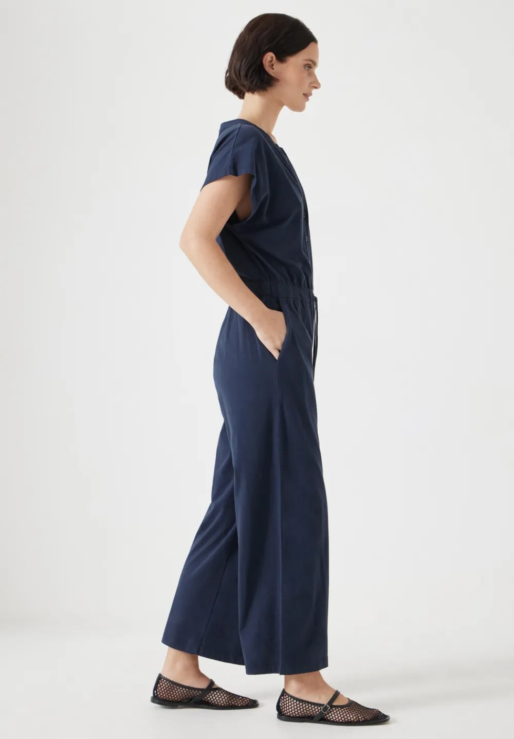 hush Jumpsuits|Dresses|Kendall Jersey Jumpsuit Navy