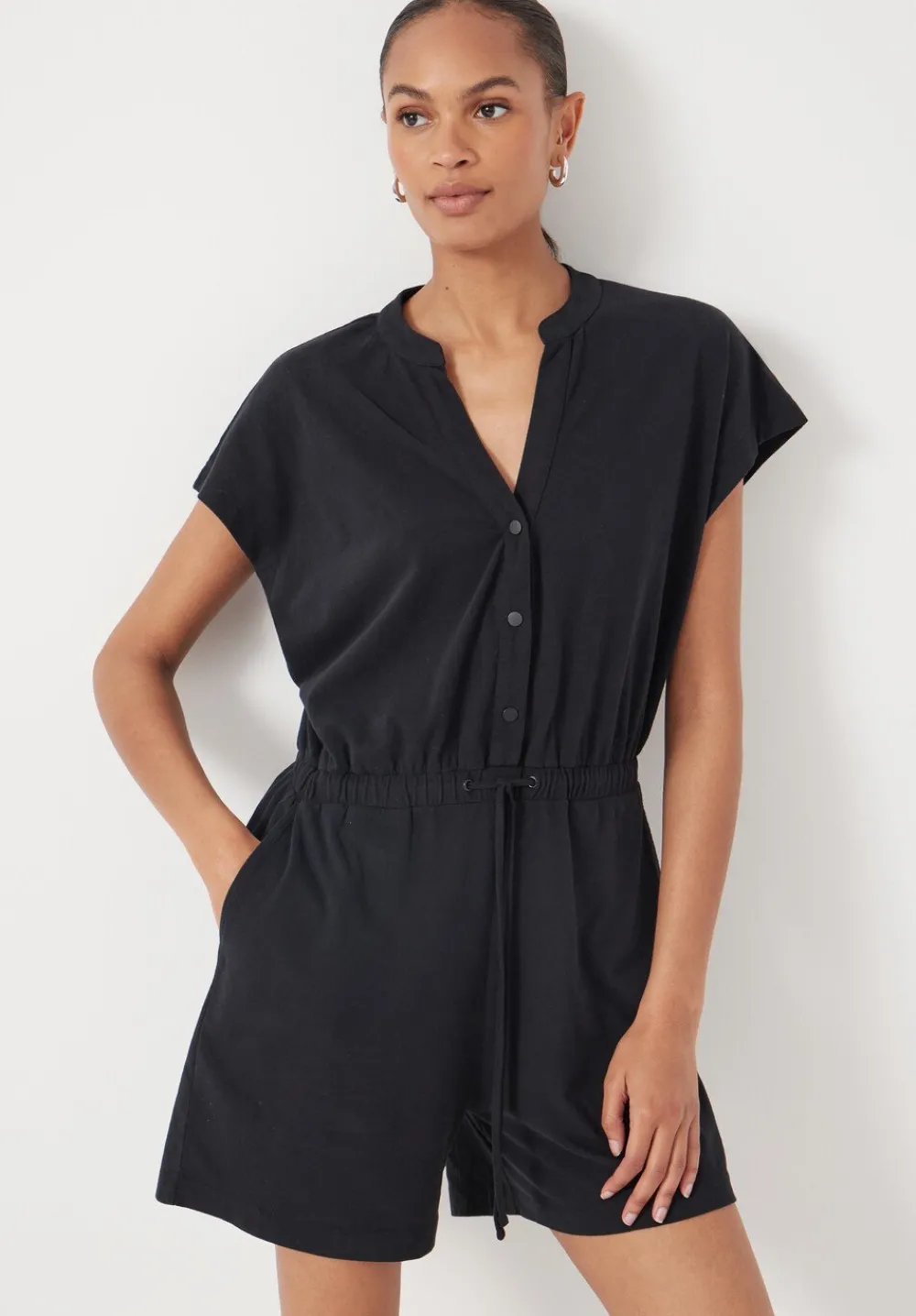hush Jumpsuits|Kendall Jersey Playsuit Black