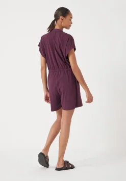hush Jumpsuits|Kendall Jersey Playsuit Maroon Red