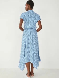 hush Dresses|Kensington Shirt Dress Star Geo Blue