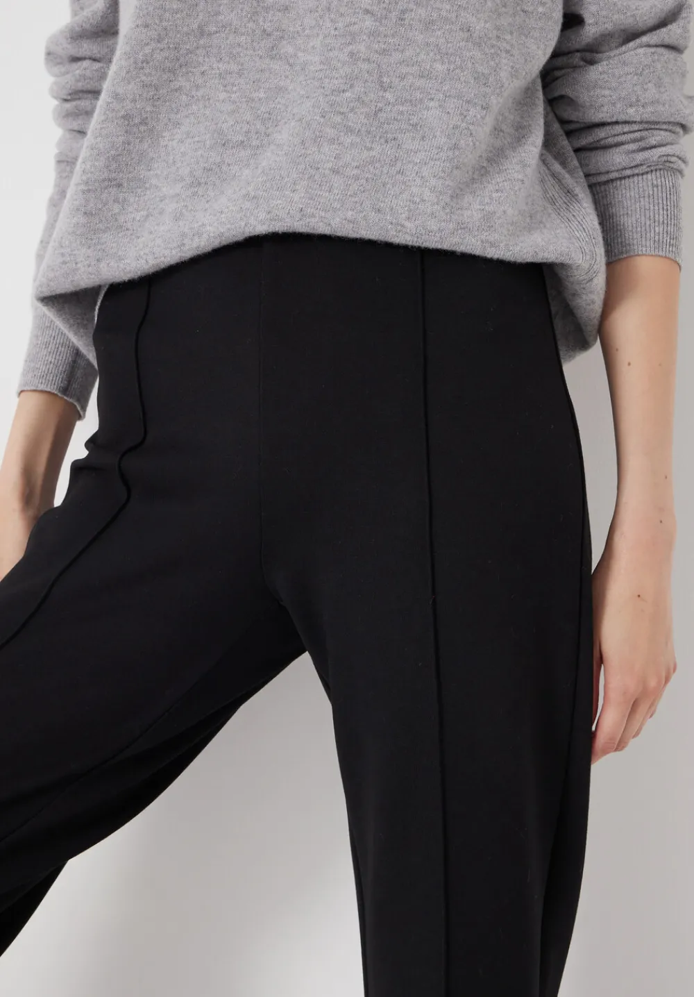 hush Joggers & Leggings|Trousers|Kick Flare Ponte Trousers Black