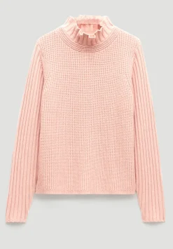 hush Jumpers & Cardigans|Kiley Wool Blend Frill Trim Jumper Soft Pink