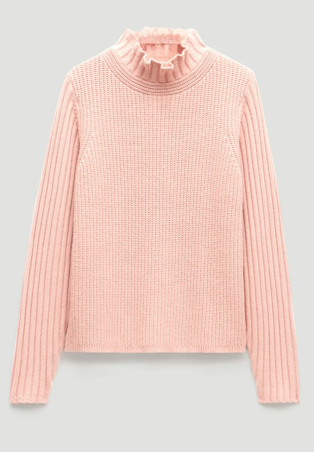 hush Jumpers & Cardigans|Kiley Wool Blend Frill Trim Jumper Soft Pink