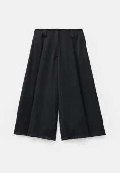 hush Trousers|Kiri Wide Culottes Black